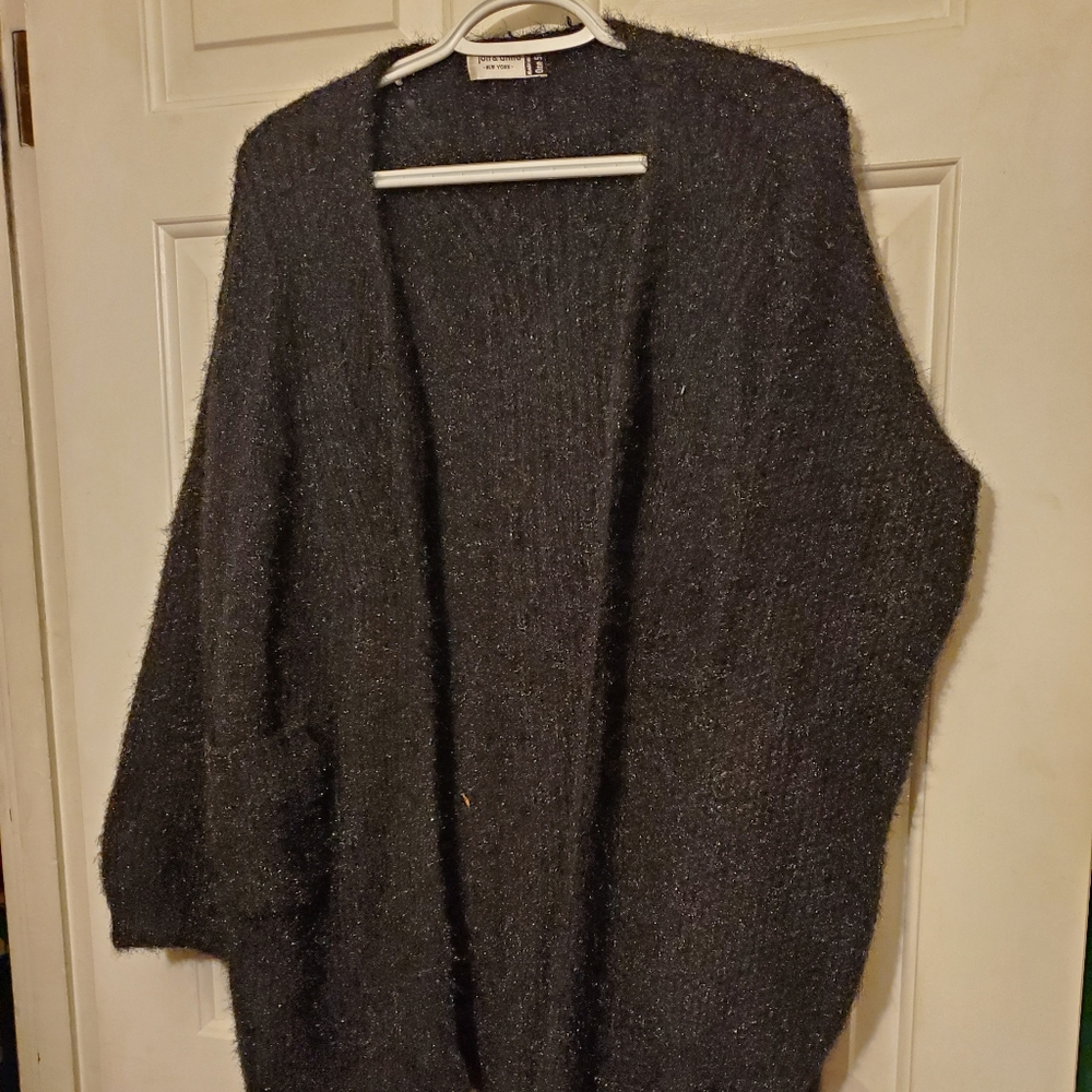 Never worn! fuzzy black sweater